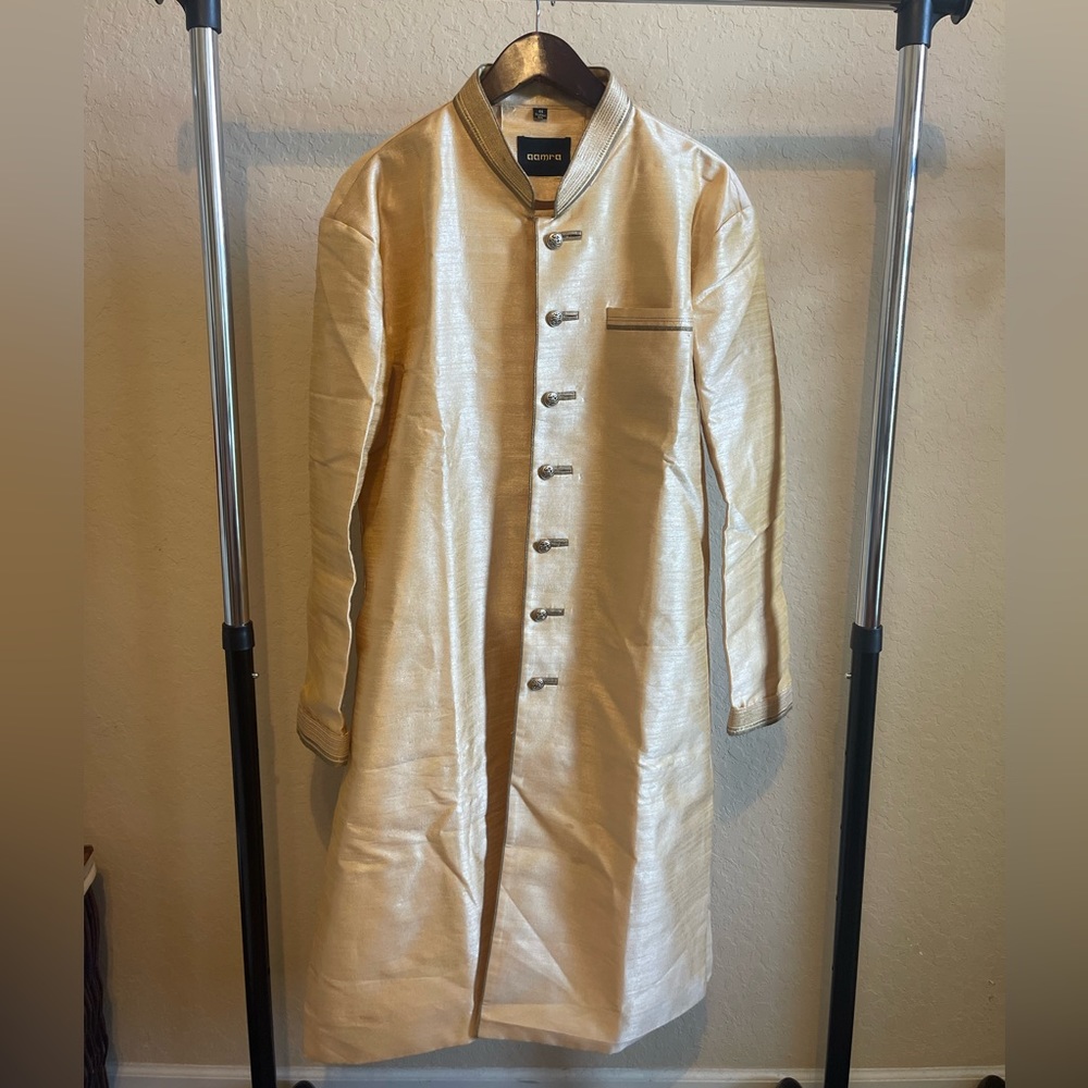 Men’s Golden Sherwani standard size 44